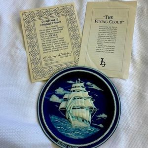 Incolay Studios flying cloud collectors plate with certificate authentic…